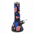 Hand Painted Independence Day Theme Glass Bong,National Day,American Eagle 8