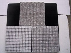 Mystic Grey (Mucy Grey, Gris Jaspe) marble mosaic tiles