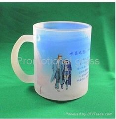 11oz Sublimation&frosted glass mug 