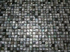 Black Tahiti MOP Mosaic Tile
