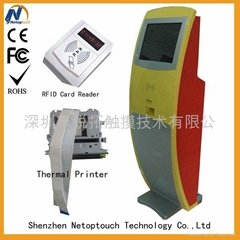 internet kiosk with card reader and thermal printer
