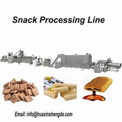 Automatic Chocolate Core Filled Puff Snack Food Extruder Machine