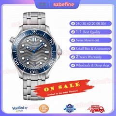 OMEGA Seamaster Auto 42MM Gray Dial Men's Watch 210.30.42.20.06.001 (Hot Product - 1*)