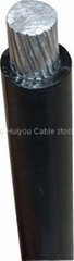 medium voltage copper/aluminum core XLPE insulated PE sheathed power cable